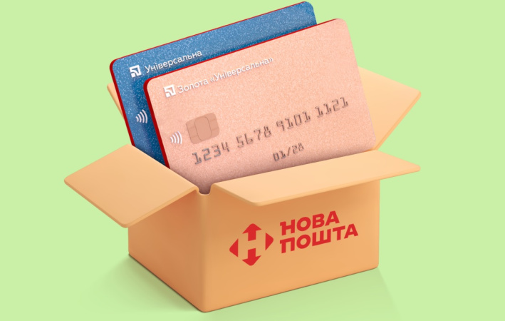 Приватбанк продлил до конца 2024 года бесплатную отправку банковских карт с доставкой Новой почтой по всей Украине и в 13 странах Европы.